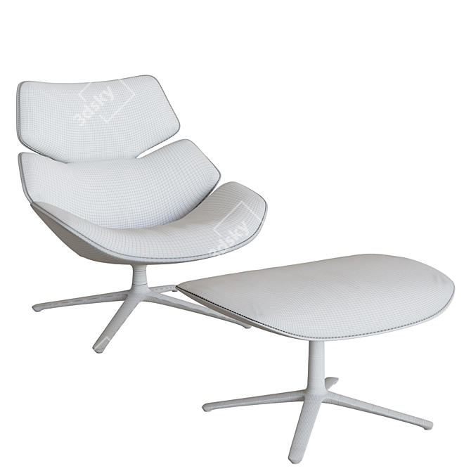 COR Shrimp Leather Chair 3D model image 6