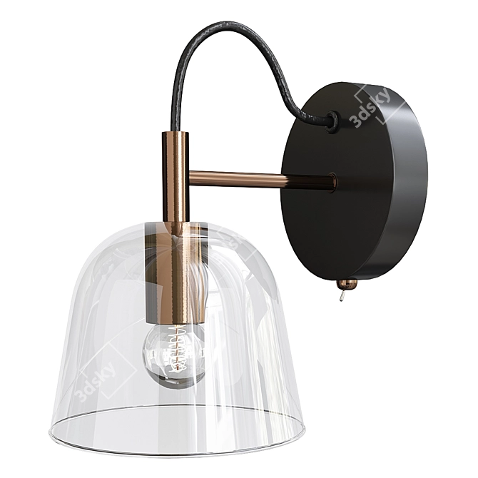 Modern Design Amadis Wall Lamp 3D model image 1