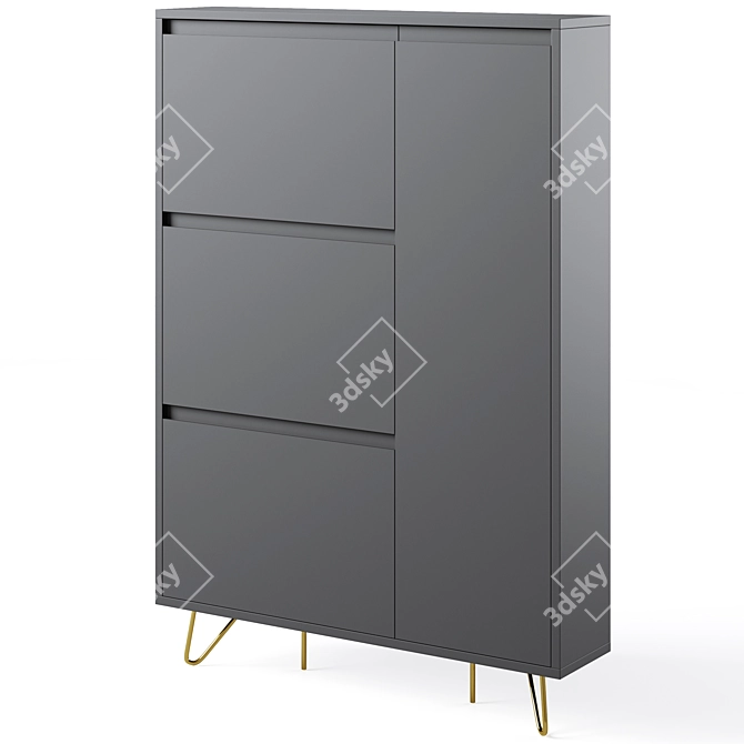 Tomar Shoe Cabinet by Cosmo 3D model image 1