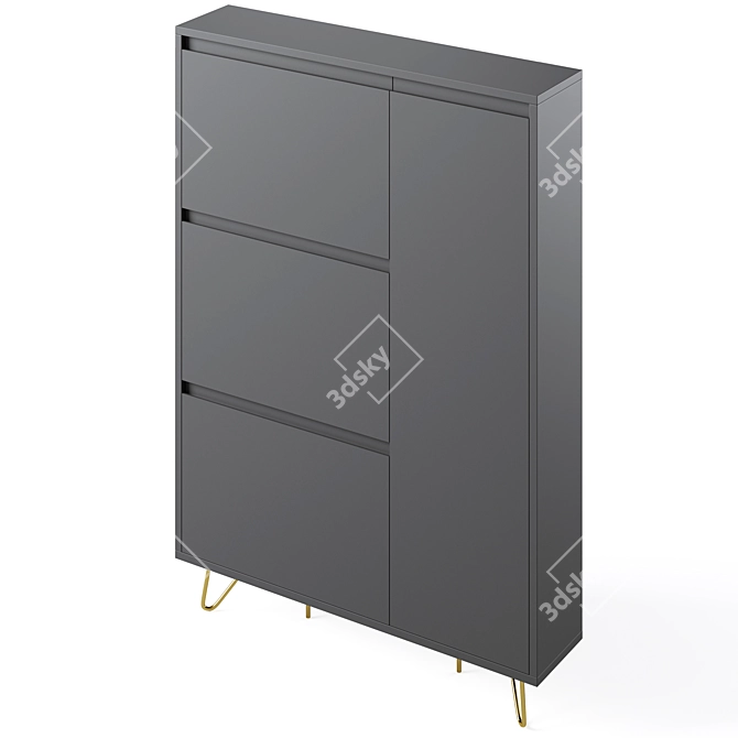 Tomar Shoe Cabinet by Cosmo 3D model image 4