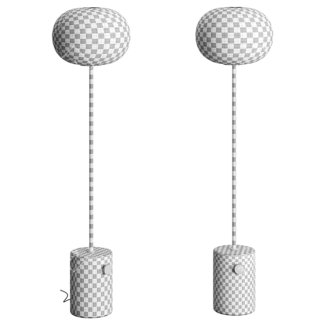 Modern Geometry Floor Lamp 3D model image 4