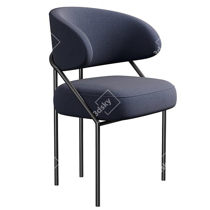 Sleek Meridiani Isetta Chair 3D model image 2