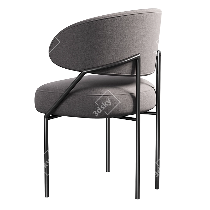 Sleek Meridiani Isetta Chair 3D model image 4