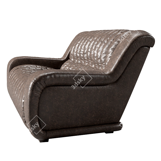 Elegant Vintage Style Sofa 3D model image 2