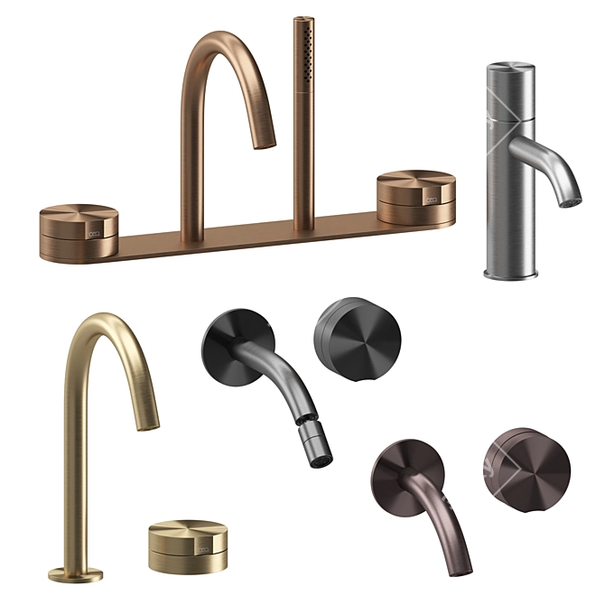 CEA Giotto Plus Set 04 | Designer Bathroom Fixtures 3D model image 2