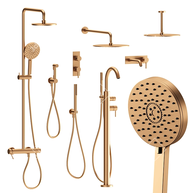 Fantini Nostromo Bathroom Set 3D model image 4