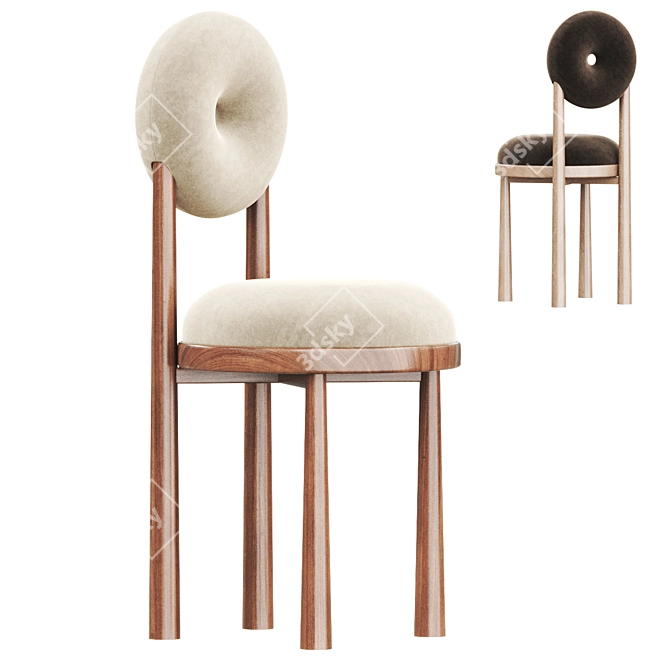 Modern Baba Chair 2017 Model 3D model image 1