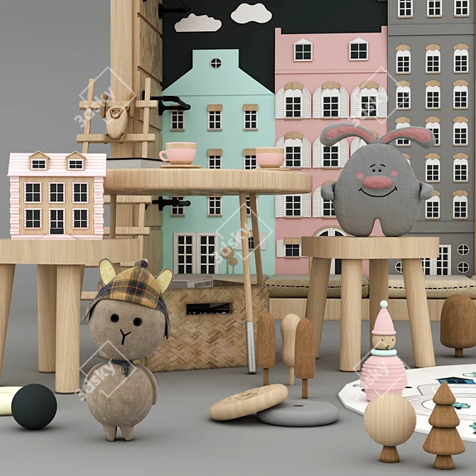 3D Model Set with Customization 3D model image 4