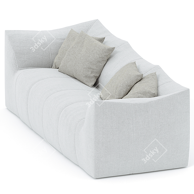 Stylish B&B Italia Sofa 3D model image 2
