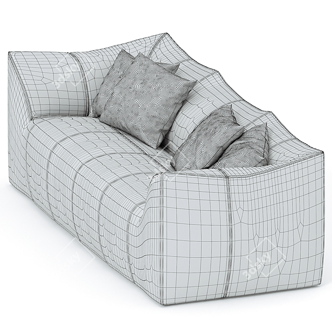 Stylish B&B Italia Sofa 3D model image 3