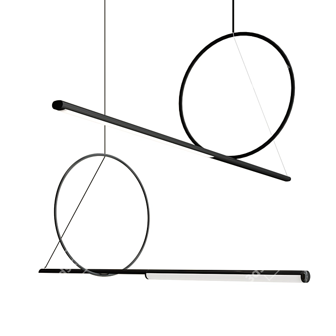 Elegant SIRIS Lighting Collection 3D model image 1