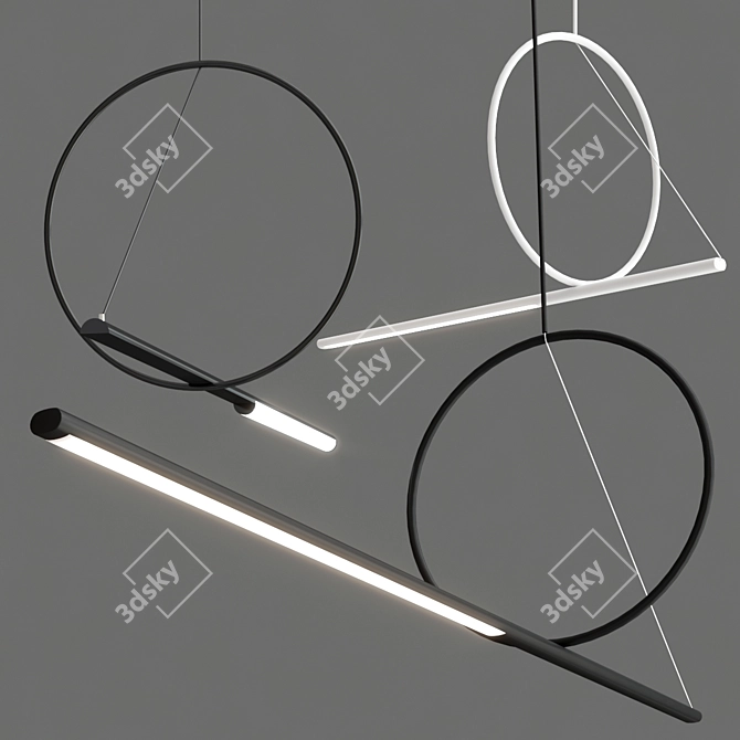 Elegant SIRIS Lighting Collection 3D model image 2