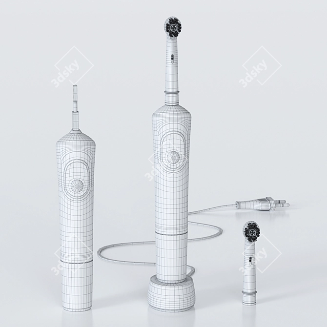 Braun Oral-B Vitality Electric Toothbrush 3D model image 3