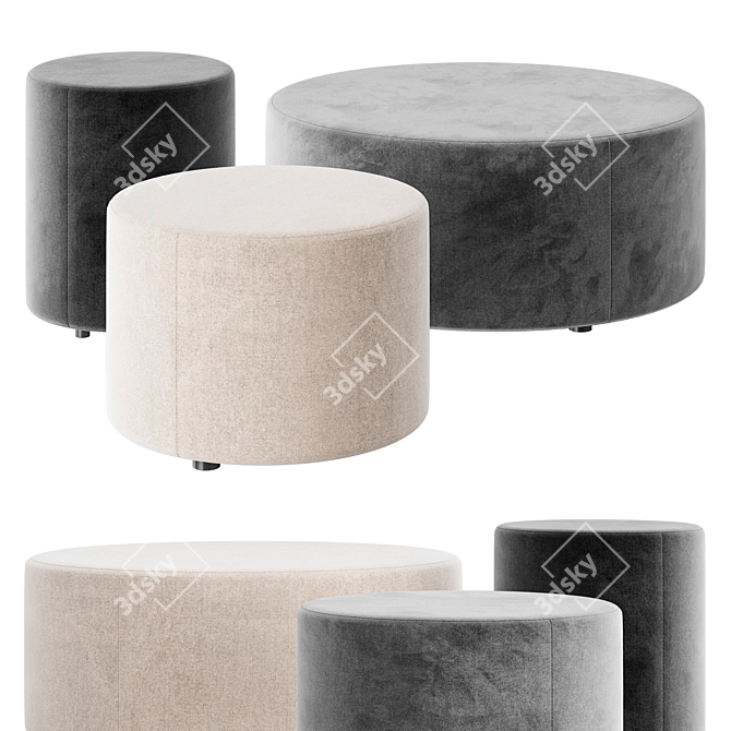 Novamobili LOG Ottoman Collection 3D model image 2
