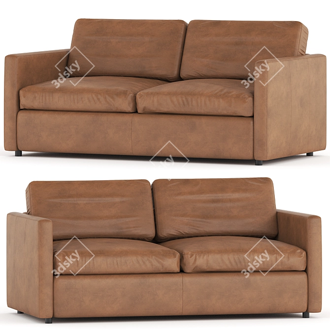Modern Leather Sofa 2017 V-Ray 3D model image 1