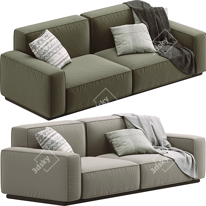 Modern Arflex Sofa Set Design 3D model image 1