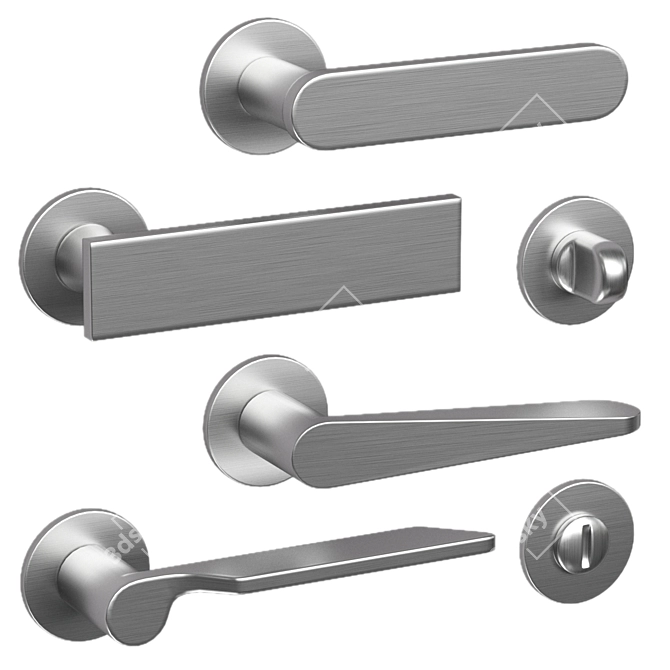 DnD Door Handles Set 3D model image 2