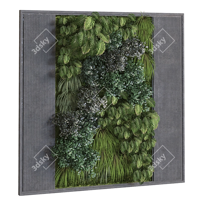 Vertical Greenery Set 304 3D model image 2