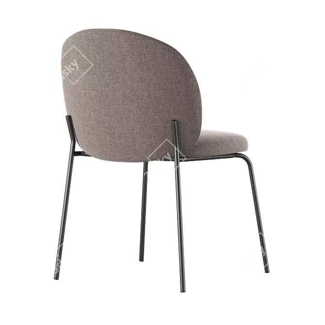 Modern Dining Chair PRINCETON 3D model image 2