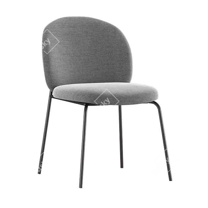 Modern Dining Chair PRINCETON 3D model image 3