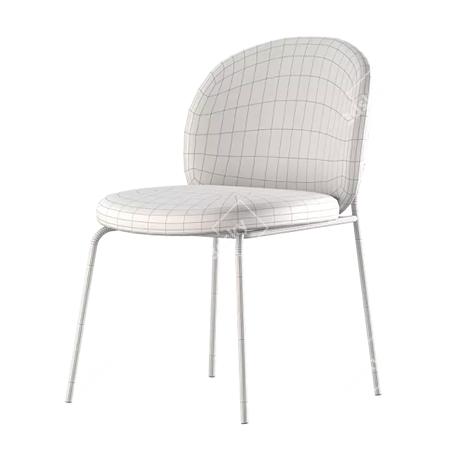 Modern Dining Chair PRINCETON 3D model image 4