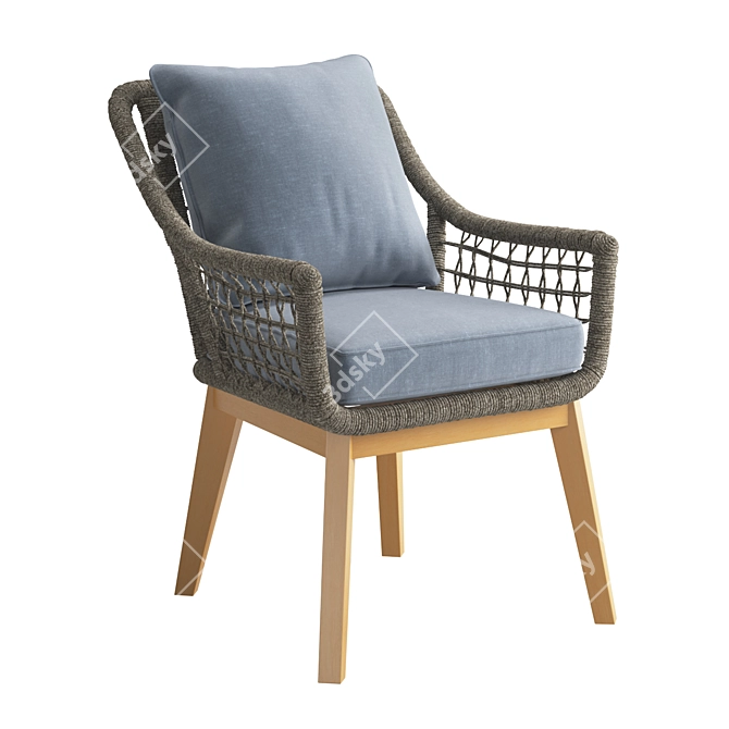Adara Outdoor Dining Chair 3D model image 1