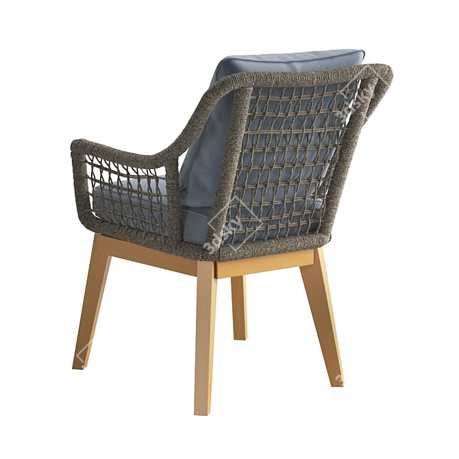 Adara Outdoor Dining Chair 3D model image 3