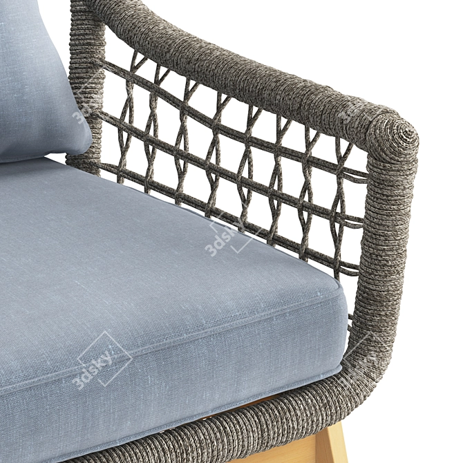 Adara Outdoor Dining Chair 3D model image 4