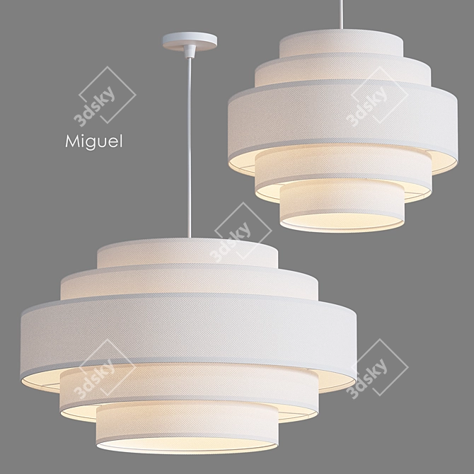 Modern Pendant Light Fixture Miguel 3D model image 2