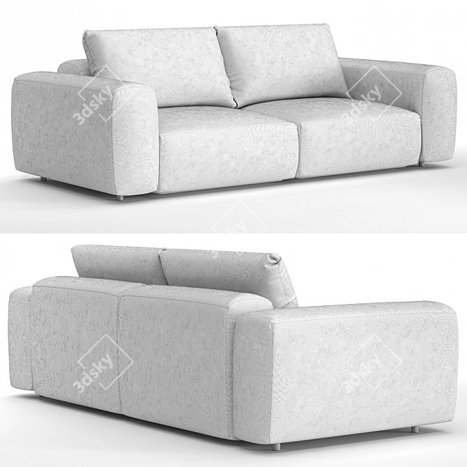 Modern Sofa Set with Extra Material 3D model image 4