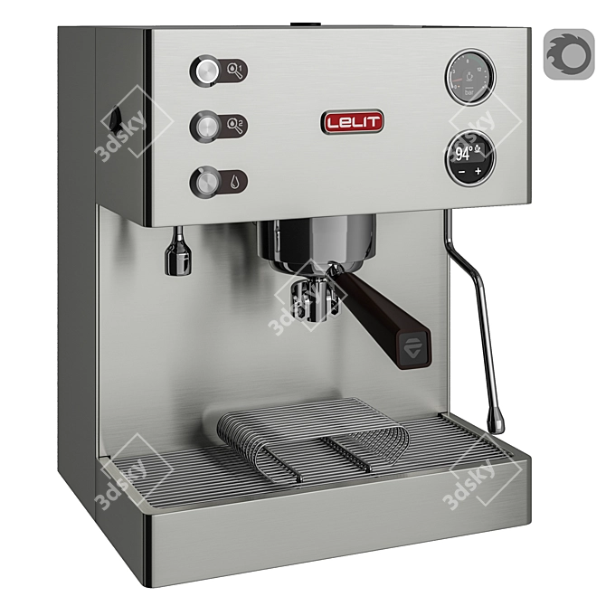 Compact Lelit Elizabeth Coffee Machine 3D model image 1