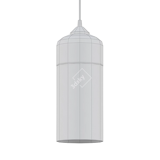 Handcrafted Glass Lighting Fixture 3D model image 2