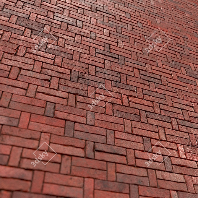 Substance Designer Seamless Brick PBR 3D model image 2