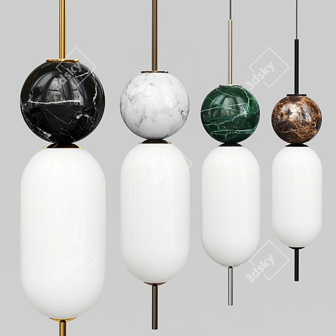 Rustic Chic ANET Pendant Light 3D model image 2