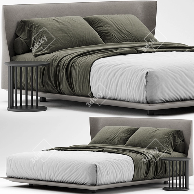 B&B Italia Alys Bed: Modern Design 3D model image 1