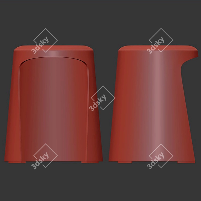 Stylish SELLEX HANDY Stool 3D model image 6