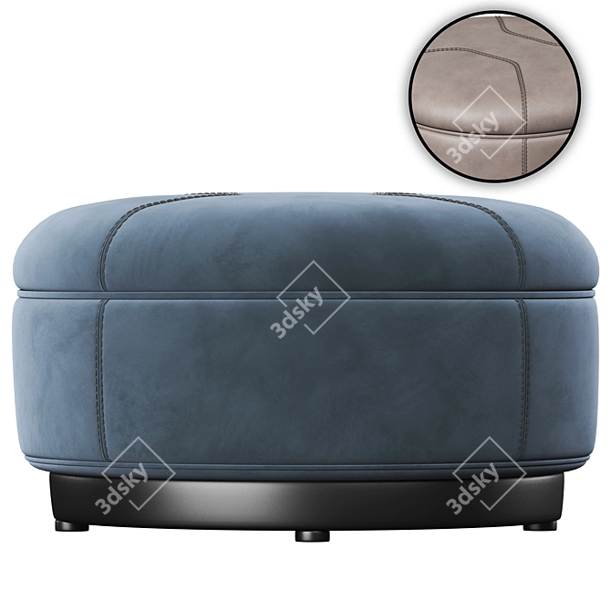 Minotti TUFFET 2017 Pouf Design 3D model image 1