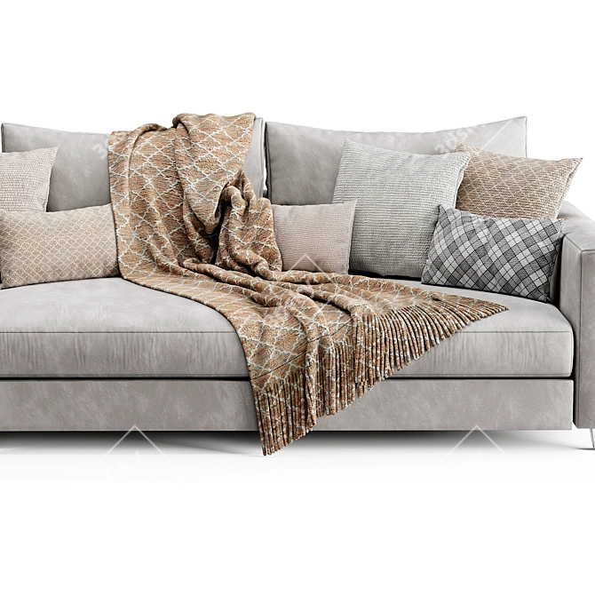Modern Corner Sofa Malte 2015 3D model image 2