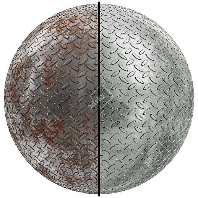 Metal Patterned Steel Covering Set 3D model image 1