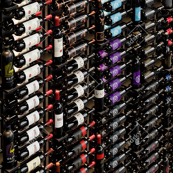  Elegant Modular Wine Cellar 3D model image 3
