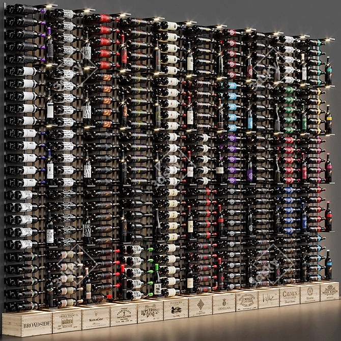  Elegant Modular Wine Cellar 3D model image 5