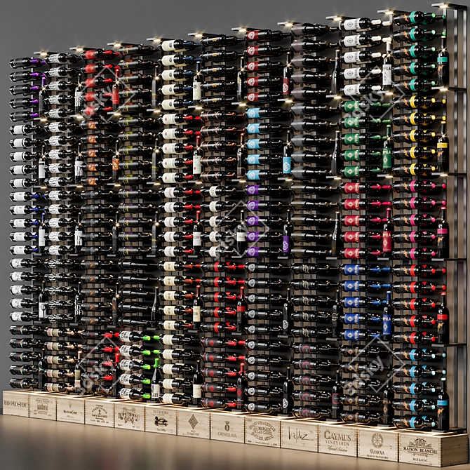  Elegant Modular Wine Cellar 3D model image 6