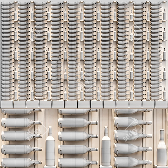  Elegant Modular Wine Cellar 3D model image 7