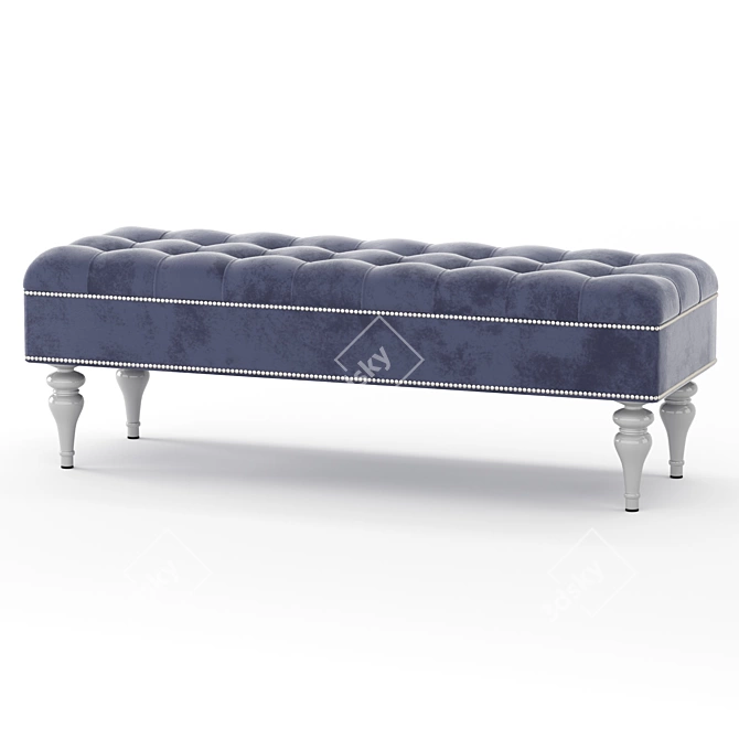 Amgrades Verita Birch Banquette 3D model image 1