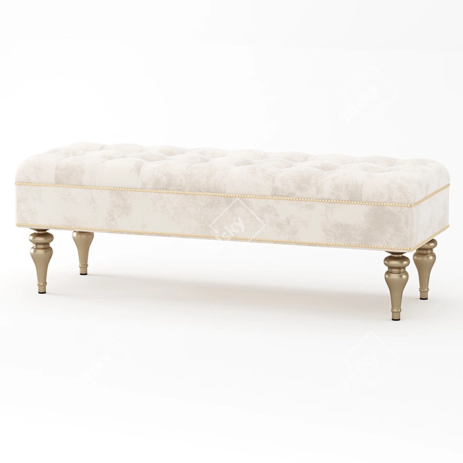 Amgrades Verita Birch Banquette 3D model image 2