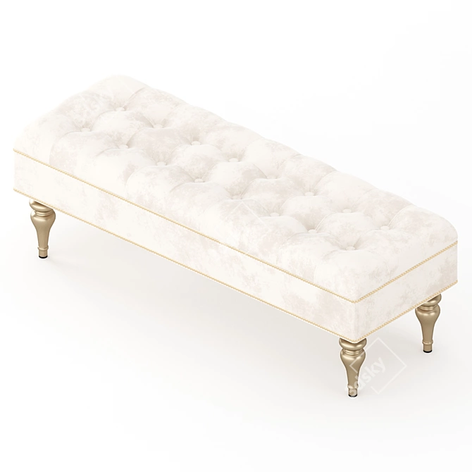 Amgrades Verita Birch Banquette 3D model image 4