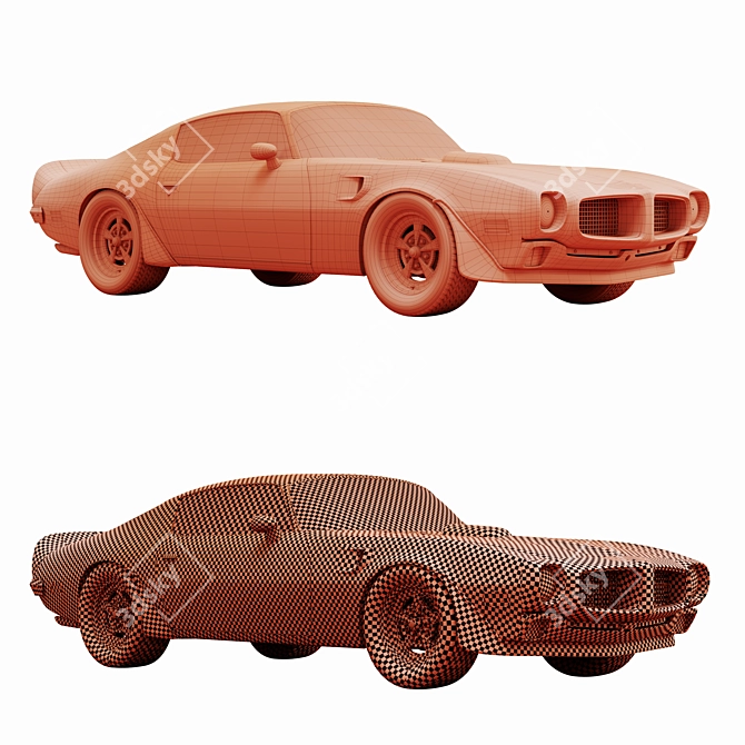 1970 Pontiac Trans Am Model 3D model image 7