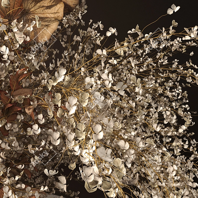 Artisanal Dried Flowers Collection 3D model image 4