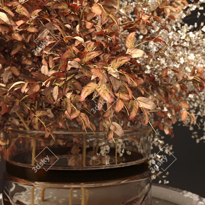 Artisanal Dried Flowers Collection 3D model image 9