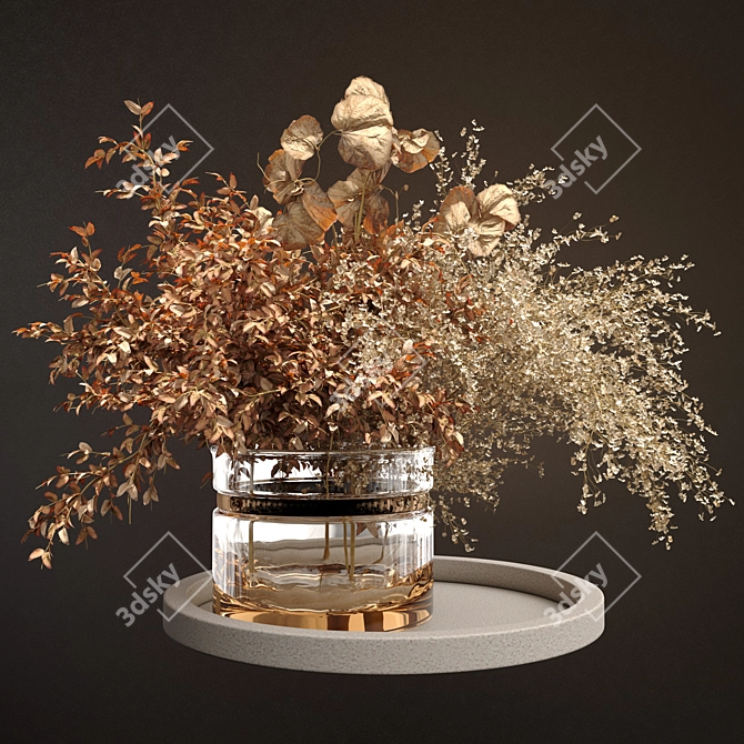 Artisanal Dried Flowers Collection 3D model image 11